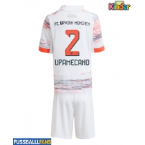 Bayern Munich Dayot Upamecano #2 Auswärts Trikotsatz Kinder 2025-26 Kurzarm (+ Kurze Hosen)